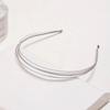 New Thin Headbands Women Multilayer Alloy Hair Hoop Double Root Metal Hair Bands Hair Accessories Smooth Head Hoop