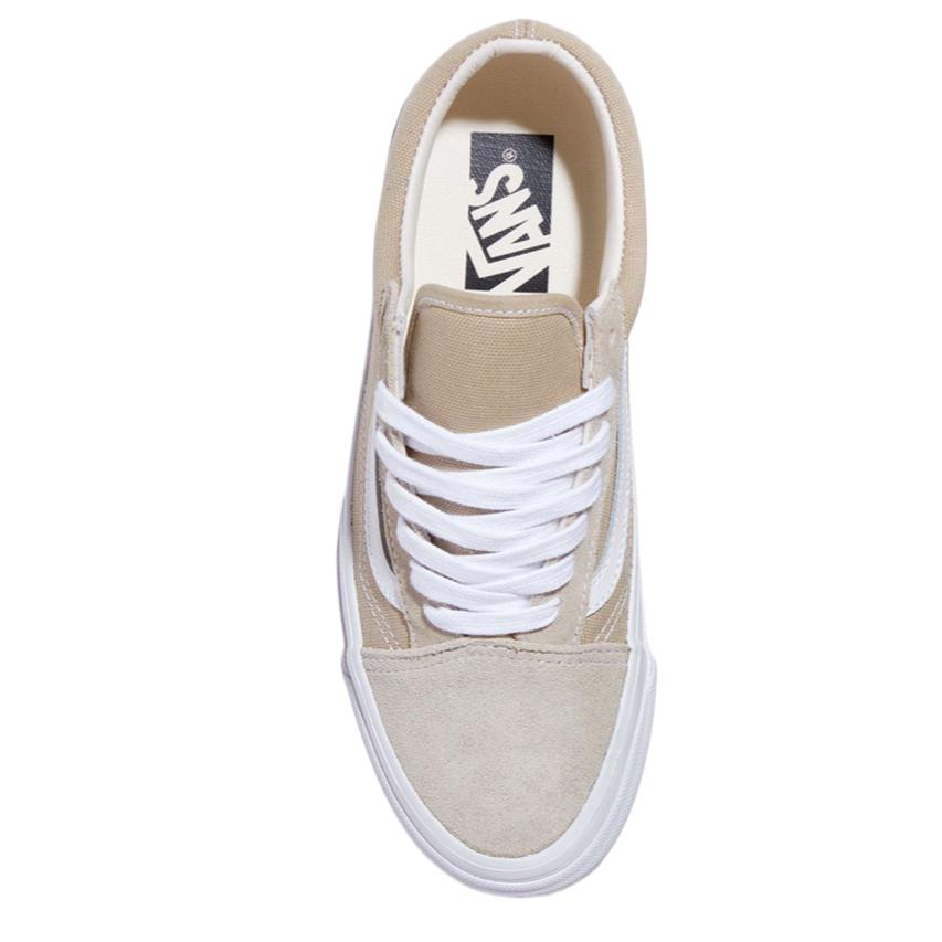 Vans Premium Old Skool Casual Fashion Low Top Canvas Shoes Unisex Sneakers Beige VN000D56YKD1