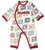 Snoopy 75th Anniversary Art Preall Front Opening Dress Coverall Baby Clothes 215151614 Off White [TAKIHYO] 70-80