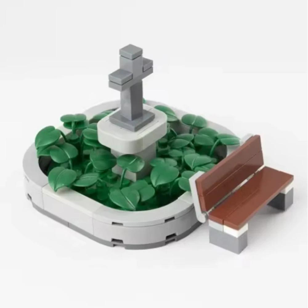 5 шт. Городской светофор Строительный блок MOC DIY Игрушка Сборка Уличный фонарь Мебель Сиденье Диван Кровать Телефон Книжный шкаф Аквариум K20