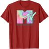 Футболка с классическим графическим принтом MTV Logo Neon Tie Dye