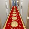 Classical Corridor Carpets Hallway Decor Chinese Style Long Runner for Aisle Passageway Decoration Home Red Carpet Washable Mats