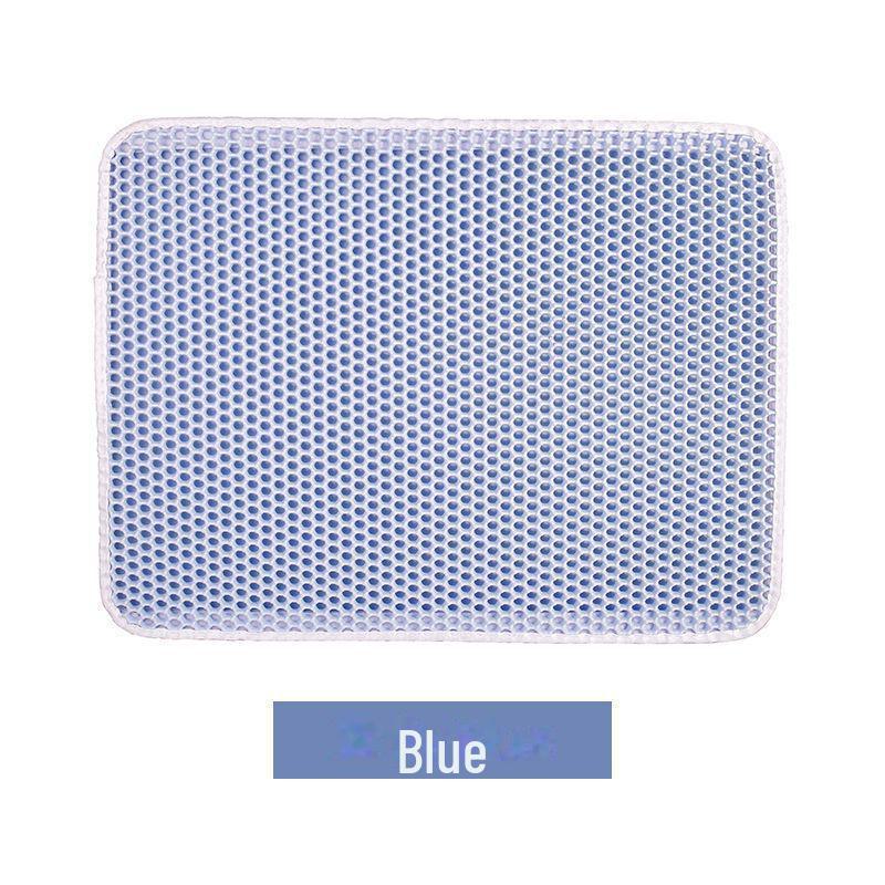 Моющийся, нескользящий двухслойный коврик для кошачьего туалета из ЭВА – брызгозащищенный коврик для кошачьего туалета