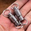 Ultralight Titanium Alloy Key Chain Quick Release Detachable 360 Degree Rotating Keychain Key Ring