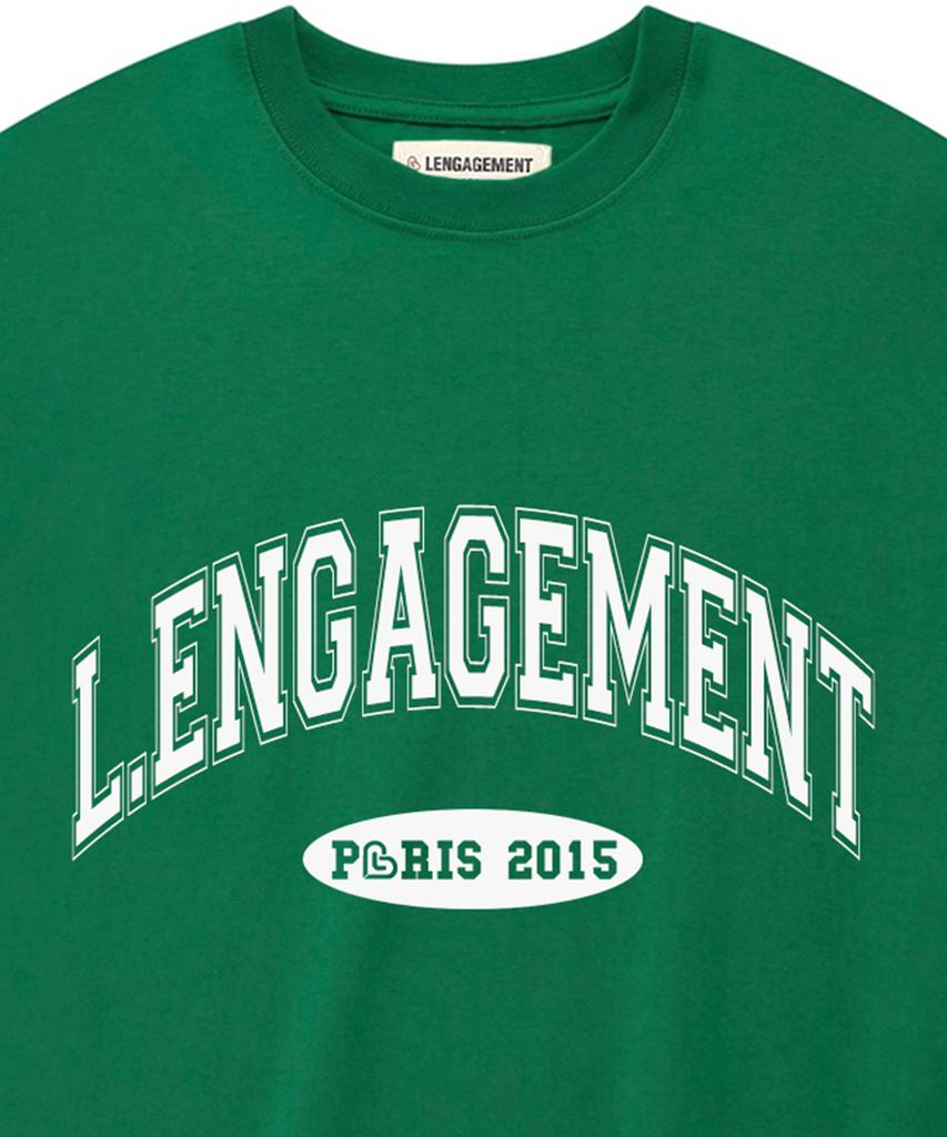 LENGAGEMENT Oversized Arch Logo Short Sleeve Tee [Green]
