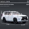 Большой 1:18 Lexus LX570 Внедорожник из металлического сплава Литой автомобиль Модель автомобиля Детская игрушка Подарок на день рождения для мальчиков
