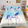 Unicorn Series Digital Printing Quilt Cover Pillowcase Two Or Three-Piece Set Polyester