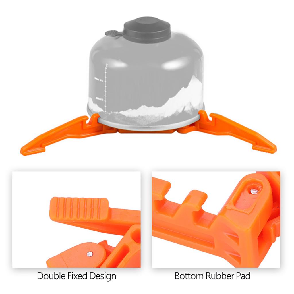 Кронштейн для газового баллона для кемпинга на открытом воздухе, полка для бутылок для пеших походов, складная подставка-тренога