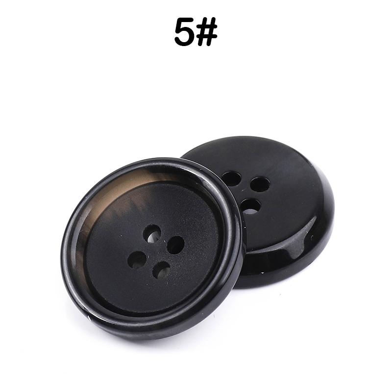 New 10Pcs Resin 4 Holes Buttons Sewing Accessories Size Complete For Clothing Decorative Plastic Buttons Handmade Diy