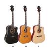 40-41 Inch Solid Wood Acoustic Guitar with Matte Finish and Low String Action