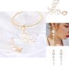 Long Pearl Elegant Earrings With Gradient Design Chic And Stylish Accessories