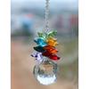 Sparkling K9 Crystal Glass Crystal Car Hanging Rainbow Suncatcher Beautiful Balcony Garden Hanging Ornament A12