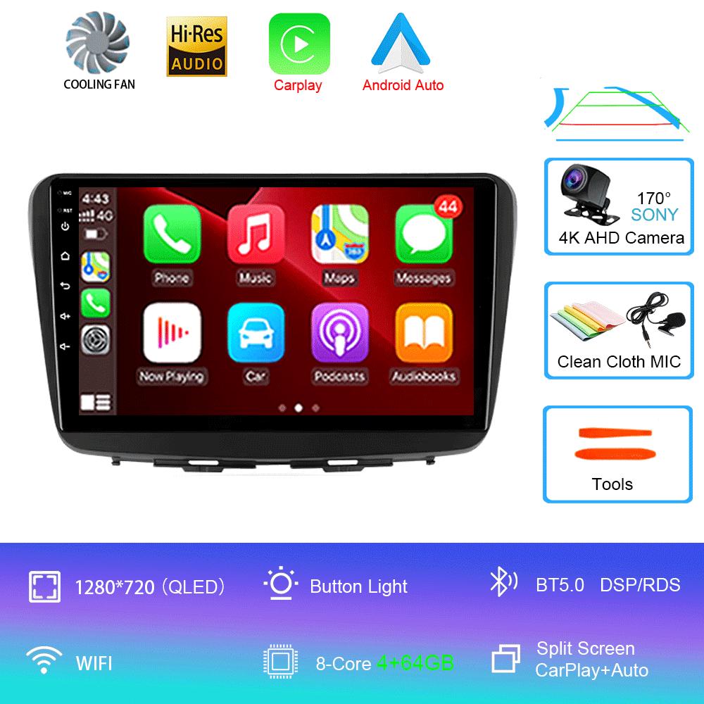 Car Radio Android 14 For Suzuki Baleno 2016 2017 2018 2019 Multimedia Player Stereo GPS WIFI+4G wireless Carplay Auto video DSP
