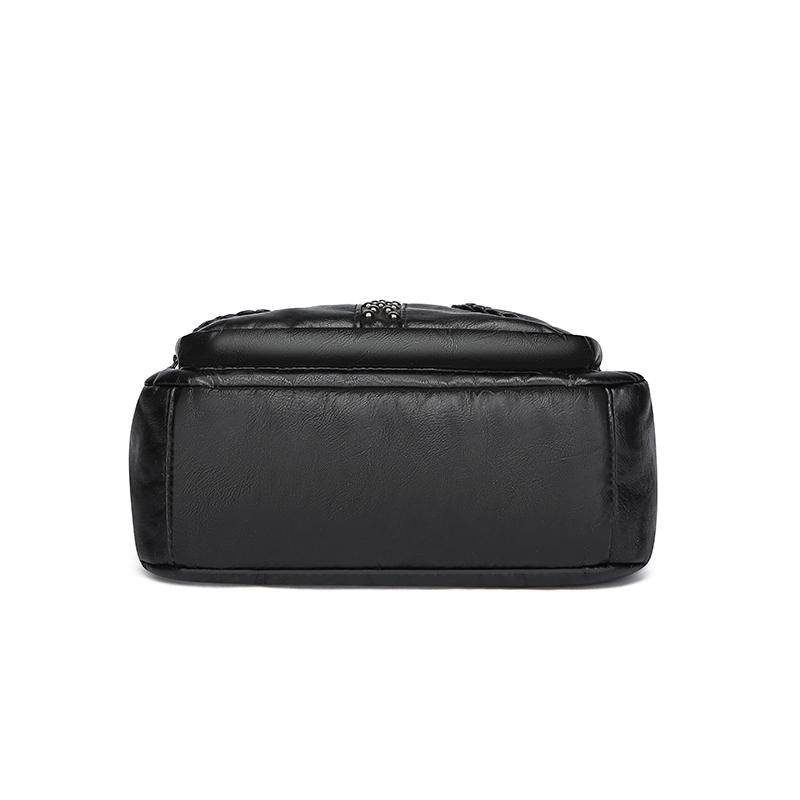 Женская сумка из искусственной кожи, многослойная однотонная сумка через плечо из мягкой кожи, сумка для матери