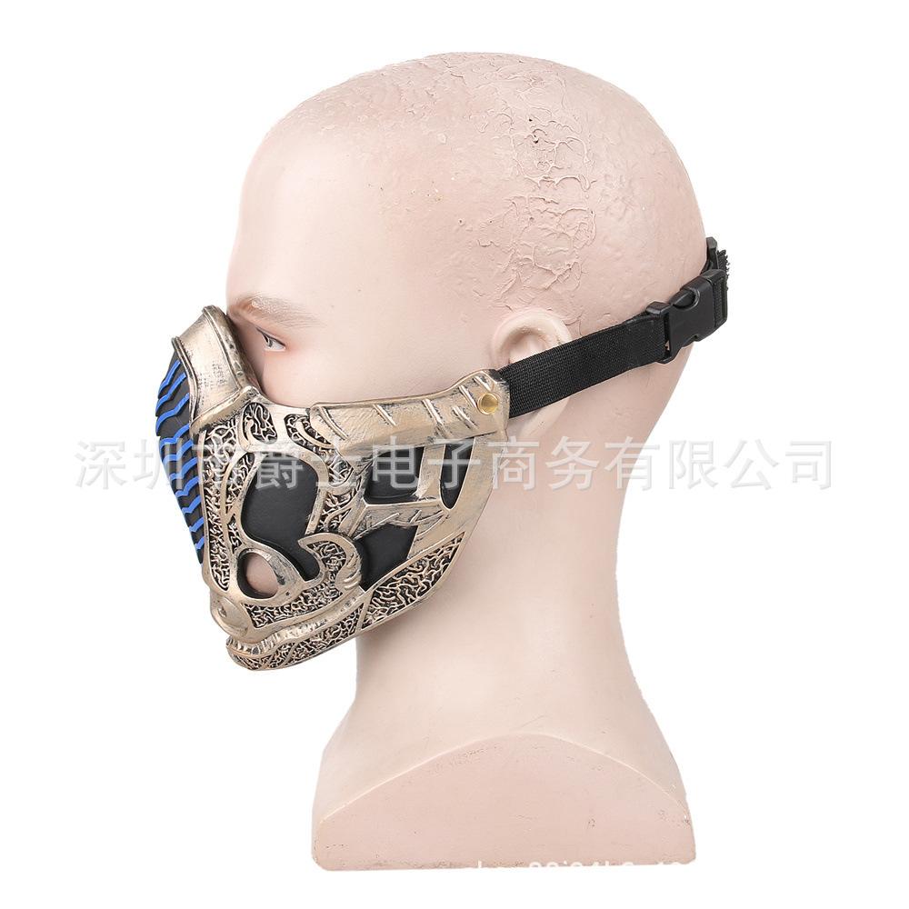 New Mortal Kombat Mortal Kombat Mask Scorpion Face Zero COS Props Halloween