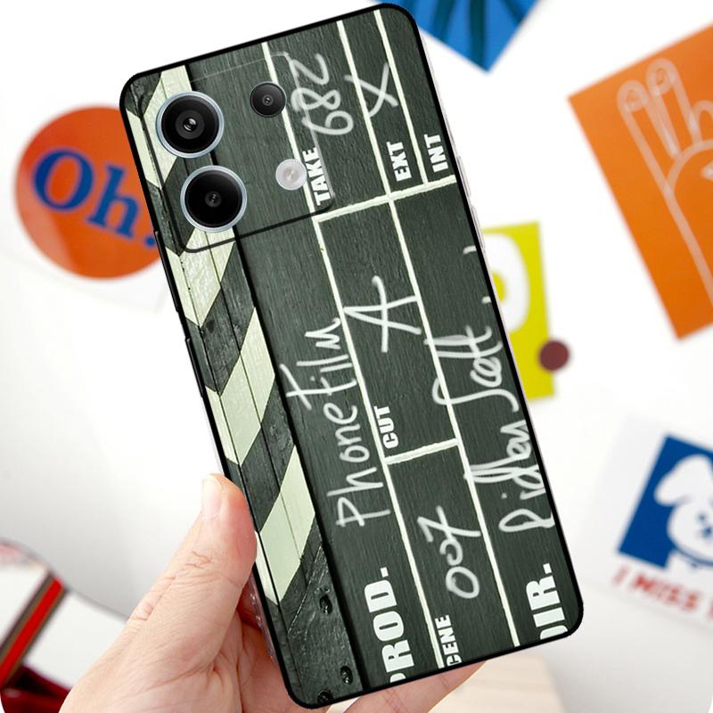 Film Movie maker Clapperboard Take Funda For Xiaomi Redmi Note 13 Pro 10 11 12 14 Pro 11S 12S Case For Redmi 15 12C 13C 14C 10C