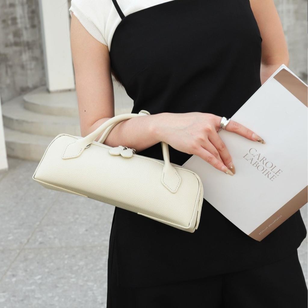 Genuine Leather French Style Small Tote Bag Retro Classic Handbag Genuine Leather Women's Handbag Casual Multi-Style Single-Shoulder Bag