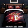 Braga FC Design Bed Bedding Set 1 Duvet Cover + 2 Pillowcases Soft Breathable Household Bed Linens