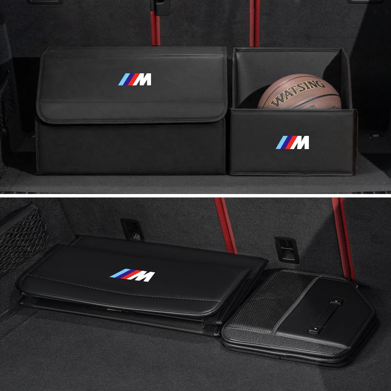 2025 Hot Car Boot Organiser Storage Box Large Capacity Foldable Storage Box For BMW Series X1X4 X5 X7 G20 G38 F20 F39 F48 E46 E6