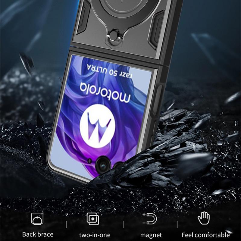 Сверхпрочный защитный чехол для Motorola Moto Razr 50 40 Ultra Razr Plus 2024 2023 чехол-подставка держатель ударопрочный Funda Coque Capa