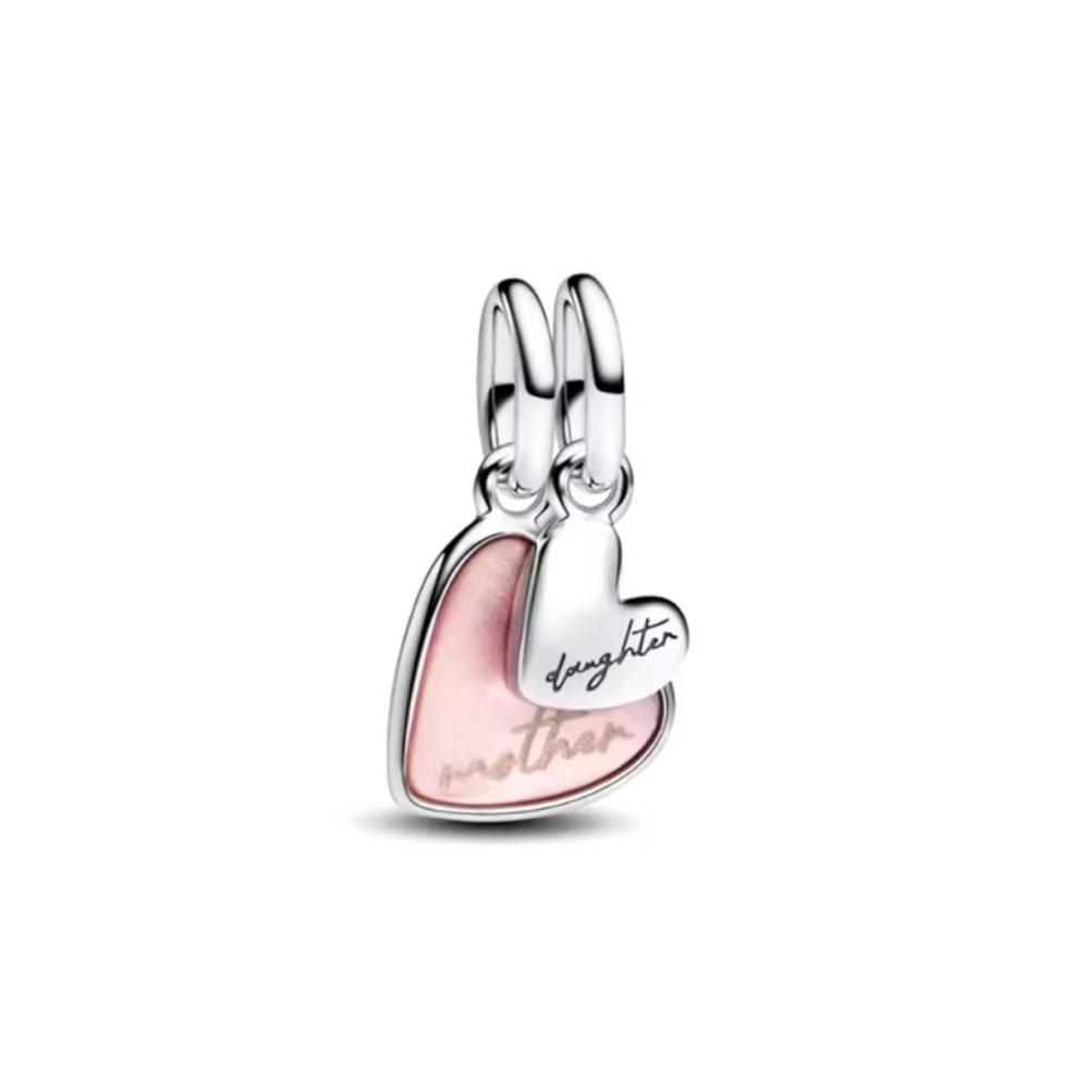 Оригинальный медный кулон-шарм в виде сердца любви для семьи, звезда, торт, бутылка вина, бусина, подходит для браслета, женские украшения DIY, подарок