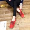 G4 Korean Flat Sole Shoe Female Leisure One Word Pedal Thick-soled Bean Shoes Feet Comfortable Lazy Shoes 2024 New