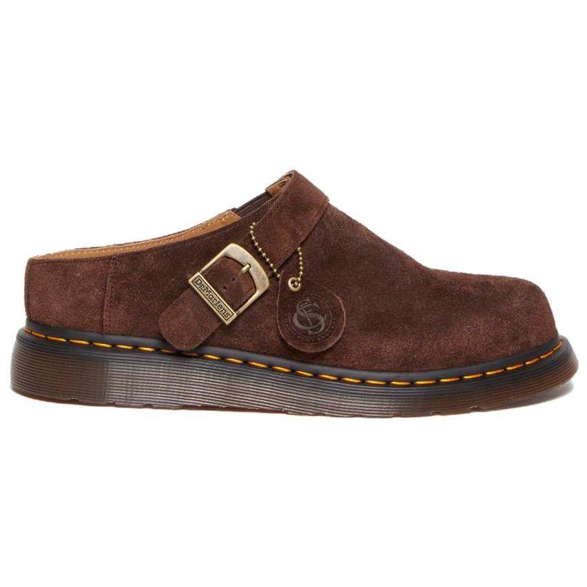 Dr. Martens Темно-коричневые кроссовки унисекс Isham Suede Shoe 30619201