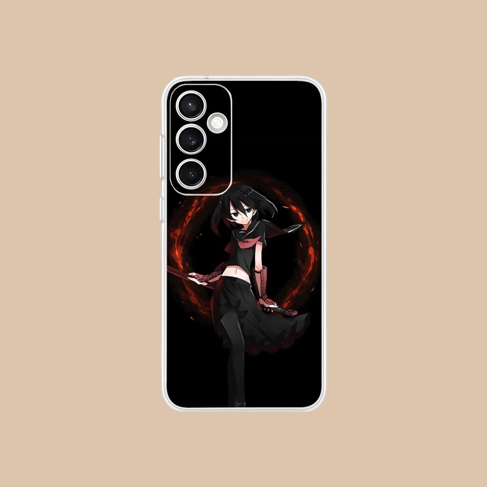 Прозрачный чехол для мобильного телефона Akame Kurome для Samsung Galaxy S25 S24 S23 S22 S21Plus FE Ultra Цветная обложка