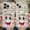 Чехол для телефона: 2D плоский подходит для iPhone 18 17 16 15 14 13 Pro, прозрачный с защитой углов, смешные эмодзи, рождественские и хэллоуинские подарки