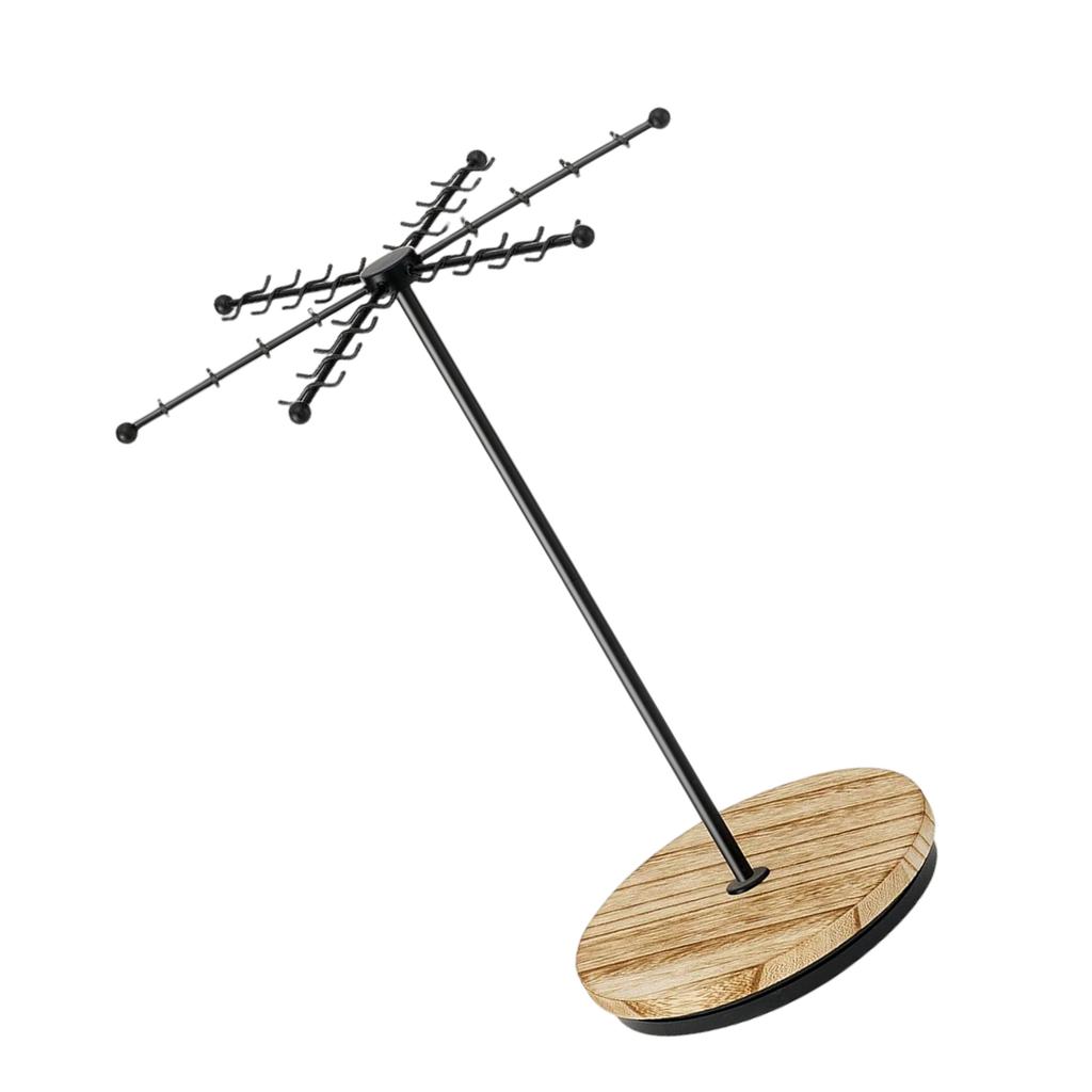 Rotating Necklace Holder Jewelry Stand 48 Hooks for Necklaces Earrings Keychains Bracelets Display Accessory Organiser