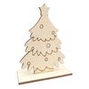 Engraved Wood Christmas Tree 10 X 5 X 15 Cm