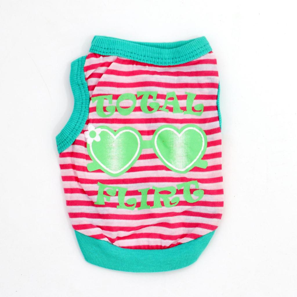 Pet Clothing, New Spring and Summer Models, Cat and Dog Pet Clothes, Breathable Striped Vest