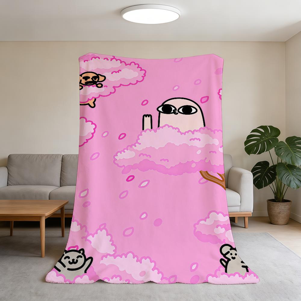 Blanket Super Warm Comfortable K-Ketnipz Plush Throw Blanket Child Cartoon Meme Cute Home Sofa Bedroom Gift