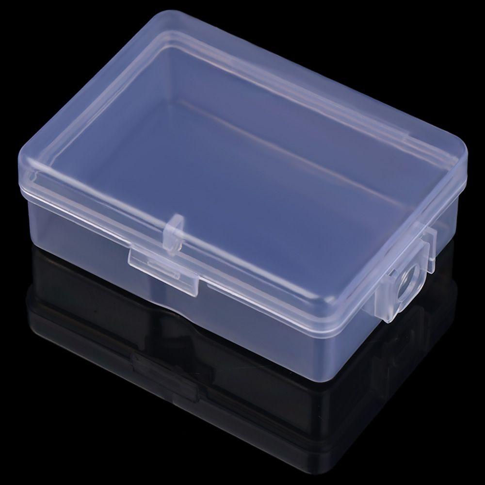10Pcs Beads Rectangle Transparent Plastic Storage Case Packaging Box Container Mini Boxes