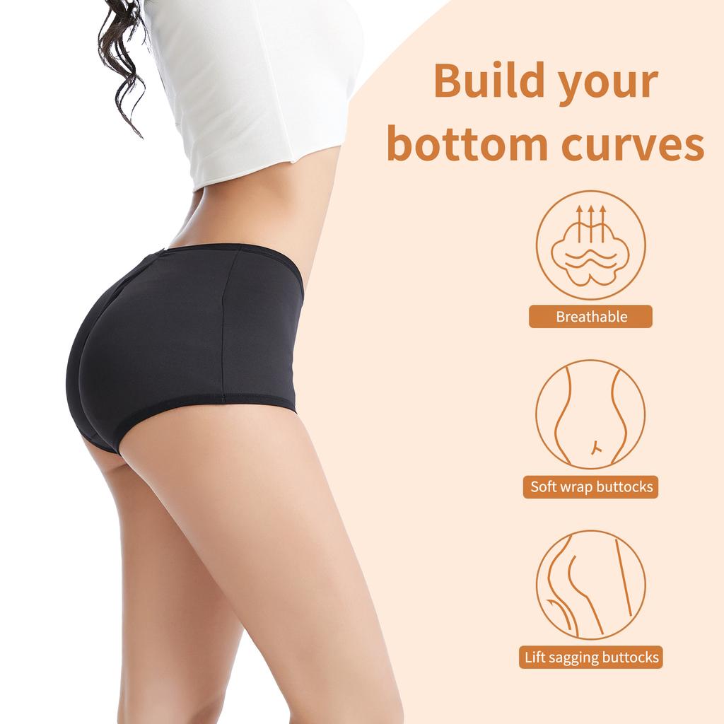 Женские трусики для увеличения ягодиц, нижнее белье с подкладкой в ​​виде задницы, корректирующее белье, трусы на бедрах, трусы с эффектом пуш-ап, подтягивающие ягодицы