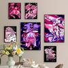 Аниме Ins Girl Классические винтажные постеры Decoracion Картины на холсте Настенное искусство Белый кавайный декор комнаты