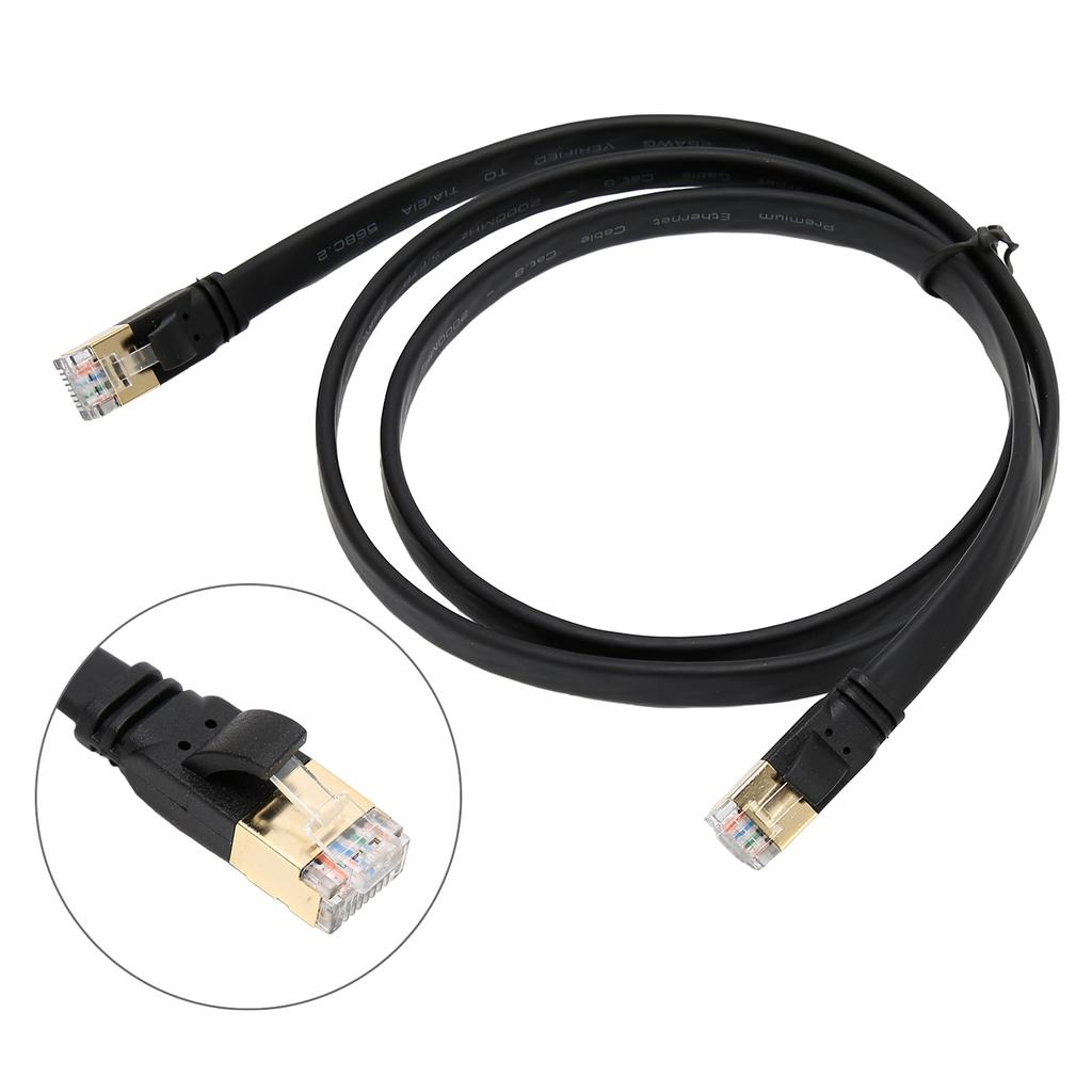 Кабель Ethernet Cat8 длиной 1 метр, скорость передачи данных 40 Гбит/с, 2000 МГц, высокоскоростной интернет-кабель для ПК