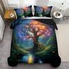 Colorful Big Tree Painting 3D Printed Quilt Cover Modern Art Style Bedding Set Luxury Home Textiles Polyester Soft Duvet Cover