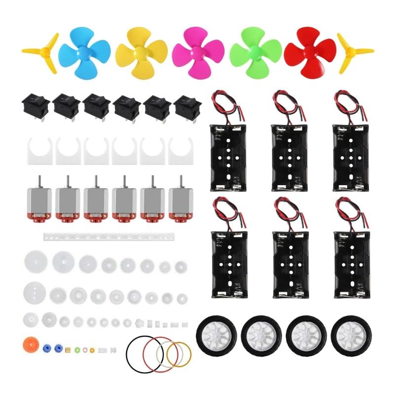 Mini Electric Motors 12V 10000RPM With Gears Battery Holder And Propeller For STEM Project And Model Building
