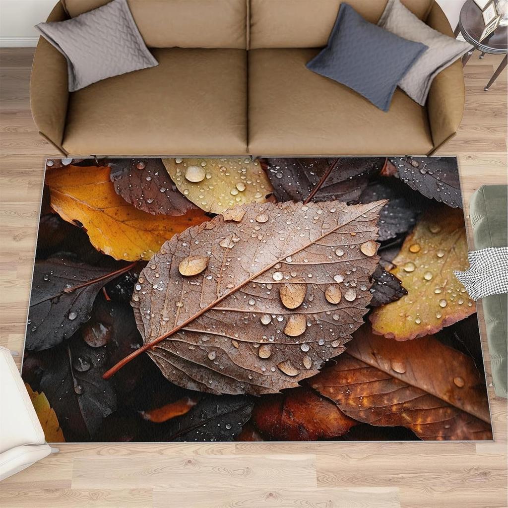 Ковер для гостиной с тропическим цветком, богемный домашний декор, ковер, впитывающий, нескользящий, декоративный коврик для спальни, прихожей, для использования в помещении и на улице