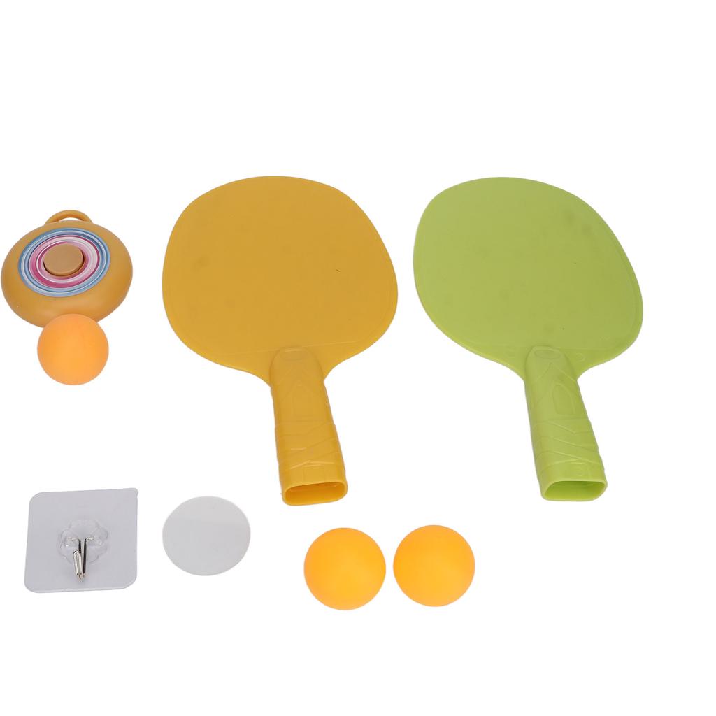 Indoor Hanging Table Tennis Hand Eye Coordination Toy 2 Racket Hanging Pingpong Trainer for Children Adult