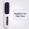 Wireless Negative Ion Straightening Comb with 2 In 1 Volumizing Design Portable Rechargeable Hot Hair Brush for Travel Lightweight Electric Styler