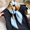 100% Pure Real Silk Scarf Women Floral Shawls Wraps Foulard Scarves Pashmina Female Hijab Bandana Bufanda Poncho Square Kerchief