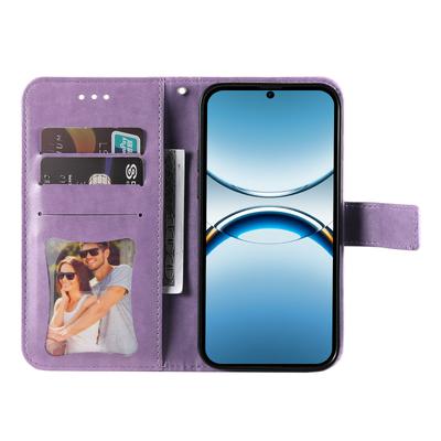 Чехол-кошелек с цветочным узором из ПУ-кожи со подставкой для Oppo Find X8 5G