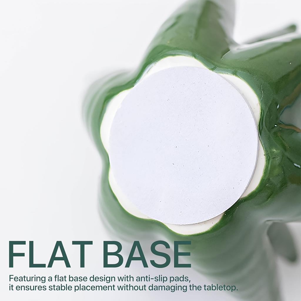 [Керамическая подставка для колец в виде кактуса] Зеленая керамическая подставка для колец в виде кактуса | Органайзер для ювелирных изделий для колец, серег и аксессуаров, идеально подходит для домашнего офиса, для декора стола