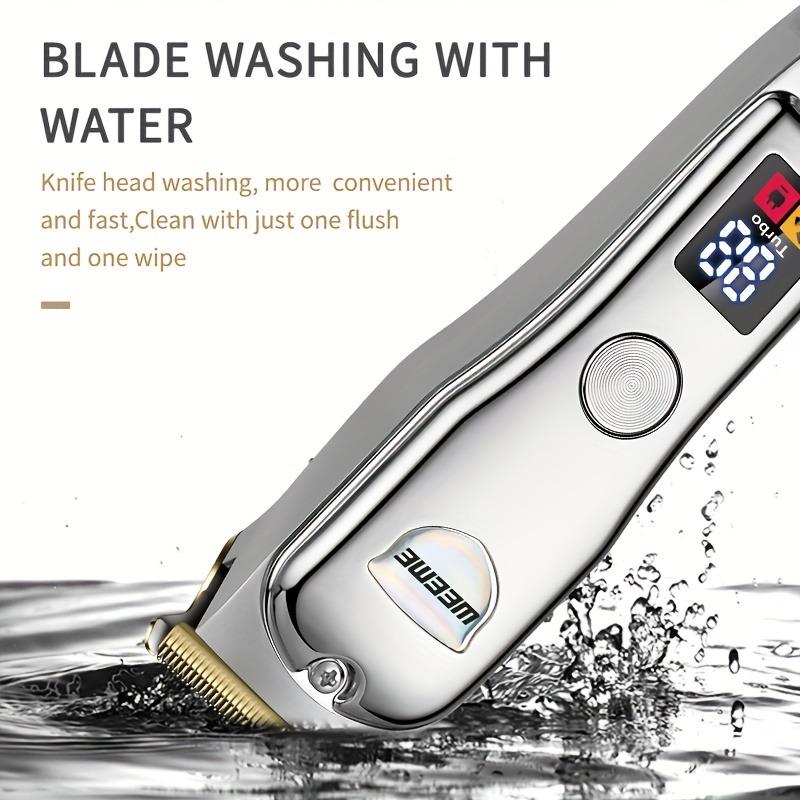 Машинка для стрижки волос, беспроводная бритва-триммер для бороды, электрический триммер с Т-образным лезвием, набор для ухода за волосами для мужчин