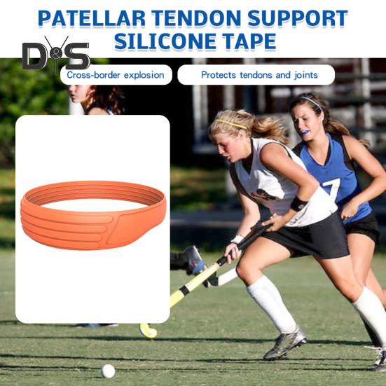 Бандаж для колена, облегчение боли, поддерживающий ремень для сухожилия надколенника, силиконовый бандаж для колена, бега, фитнеса, подъема по лестнице, баскетбола