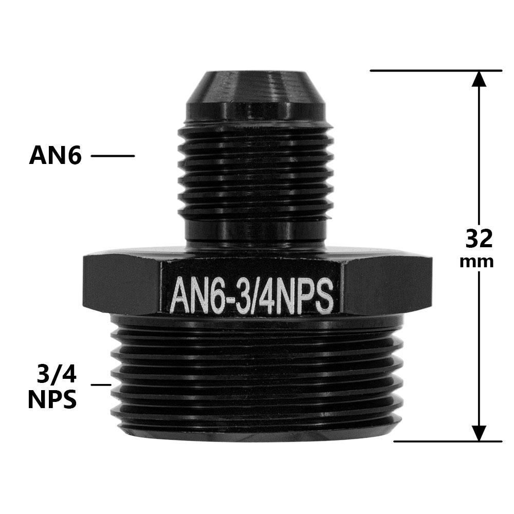 Universal AN6 8 10 12 to AN to M14 M16 M18x1.5 Metric Fuel Hose Adapter Pipe Thread Fitting CAR OIL COOLER SYSTEM Aluminum Alloy Fuel System