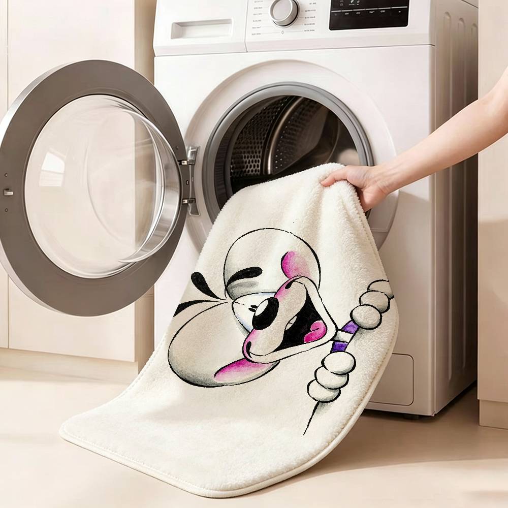 Милый мультяшный коврик-ковер D-Diddl Mouse, короткий плюш, машинная стирка, мягкий, удобный, противоскользящий, для пола, декор для дома