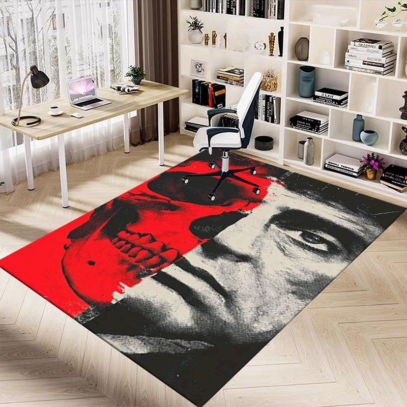 1 шт. Коврик для офисного кресла Scarface, Мягкий, Удобный, Всесезонный, Идеально подходит для дома, спальни или офисного декора, Идеальный подарок для